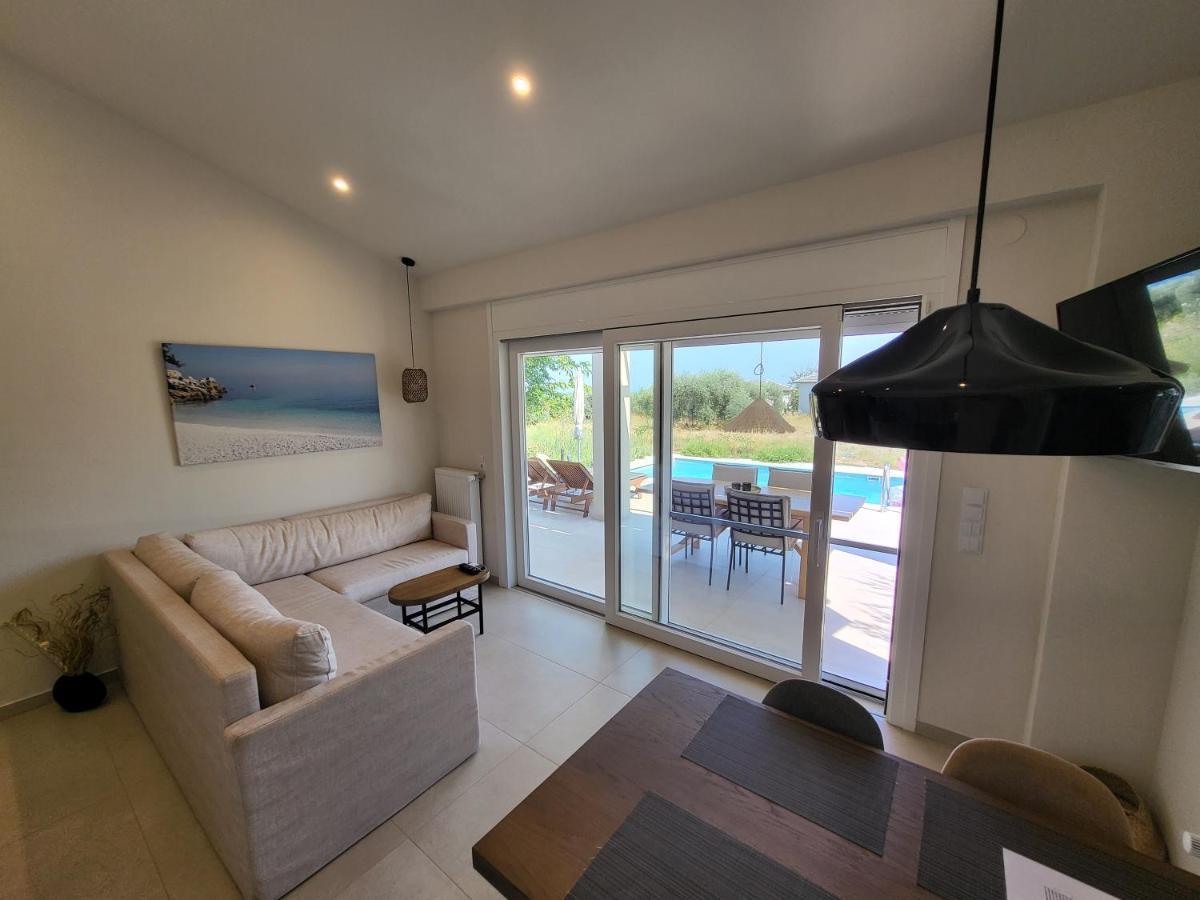Casa O' - Moderne Villa Mit Grosser Terrasse Und Privatem Swimmingpool Skala Potamia  Eksteriør billede