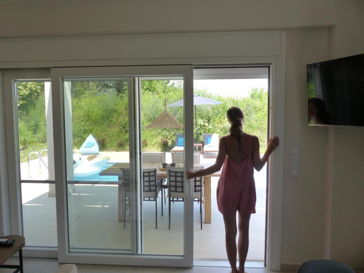 Casa O' - Moderne Villa Mit Grosser Terrasse Und Privatem Swimmingpool Skala Potamia  Eksteriør billede