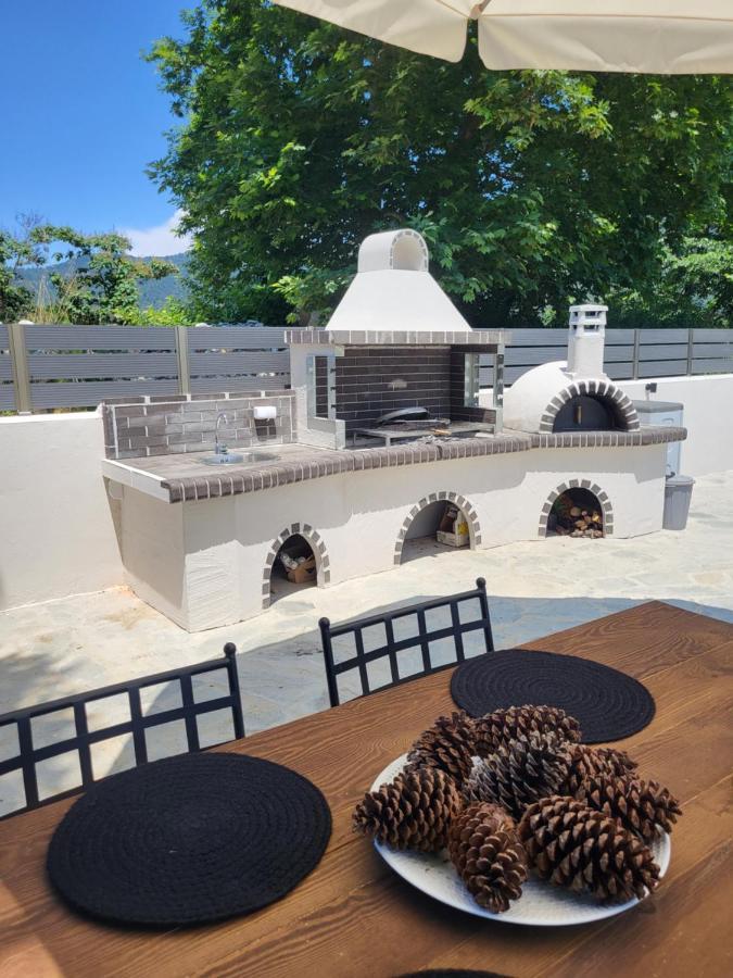 Casa O' - Moderne Villa Mit Grosser Terrasse Und Privatem Swimmingpool Skala Potamia  Eksteriør billede